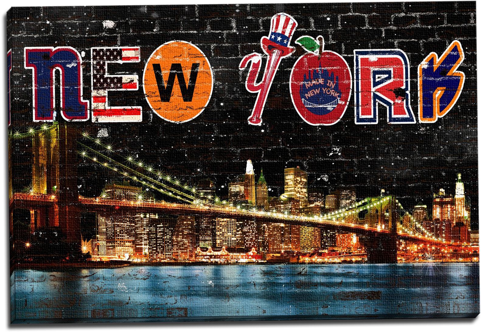Zapwalls Canvas New York Brooklyn Bridge Canvas - Brooklyn Bridge (900x660), Png Download
