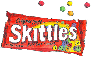 Skittles Transparent Font - Skittles Overlay (500x297), Png Download