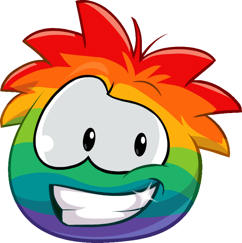 Skittles - Club Penguin Pets Rainbow (788x791), Png Download