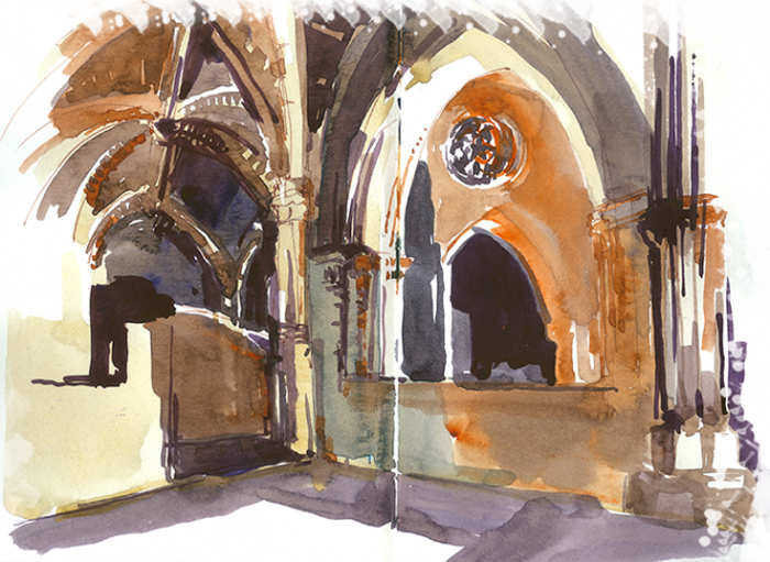 She Tried To Capture The Alentejo In Different Ways - Arch (700x511), Png Download