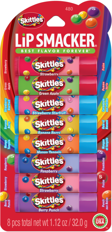 Lip Smacker Skittles (600x800), Png Download