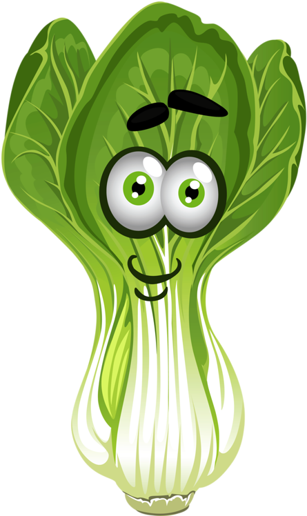 Clip Freeuse Clipart Fruits And Veggies - Cartoon Vegetables (502x800), Png Download