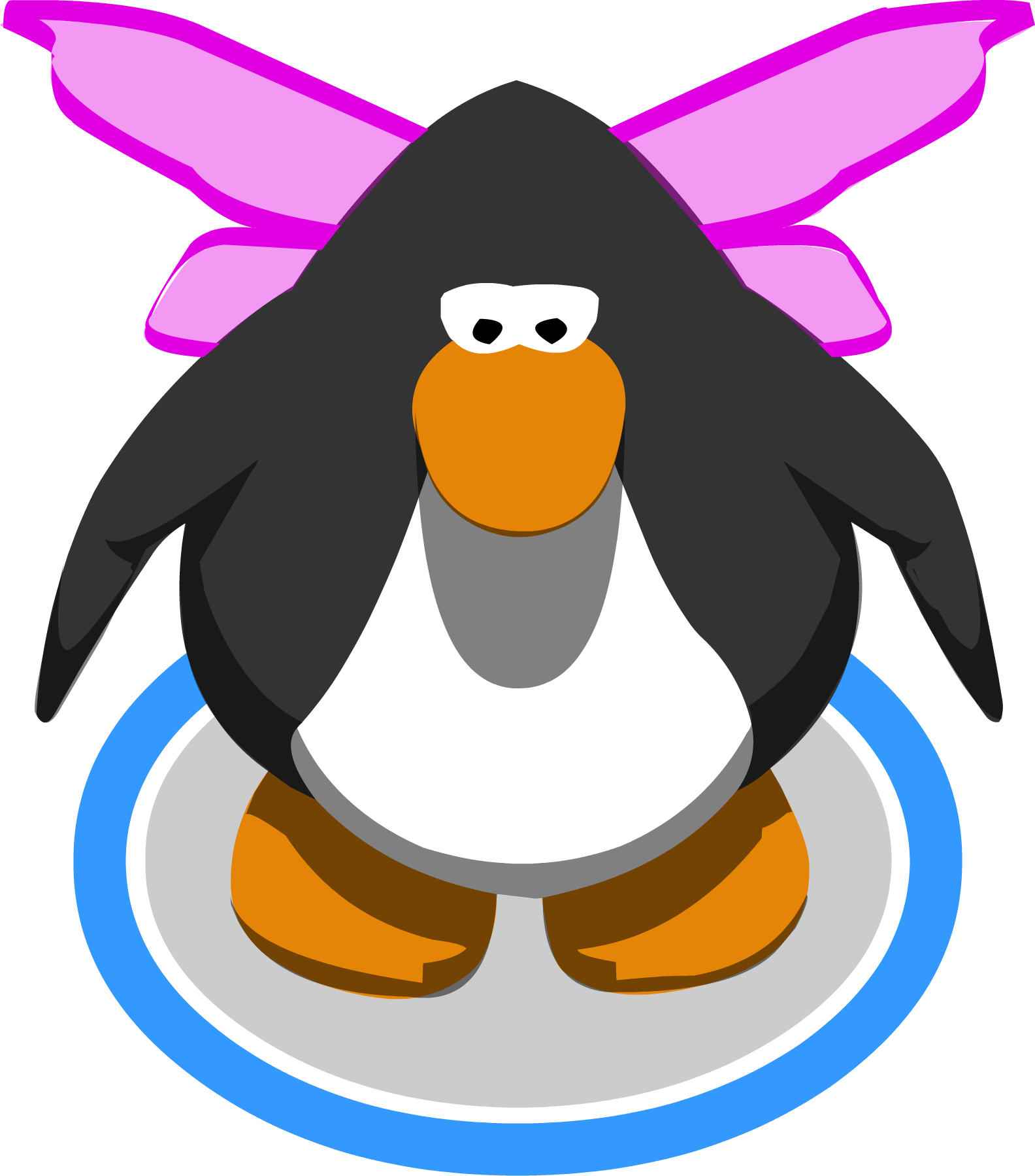 Fairy Wings In-game - Club Penguin Gong (1584x1799), Png Download