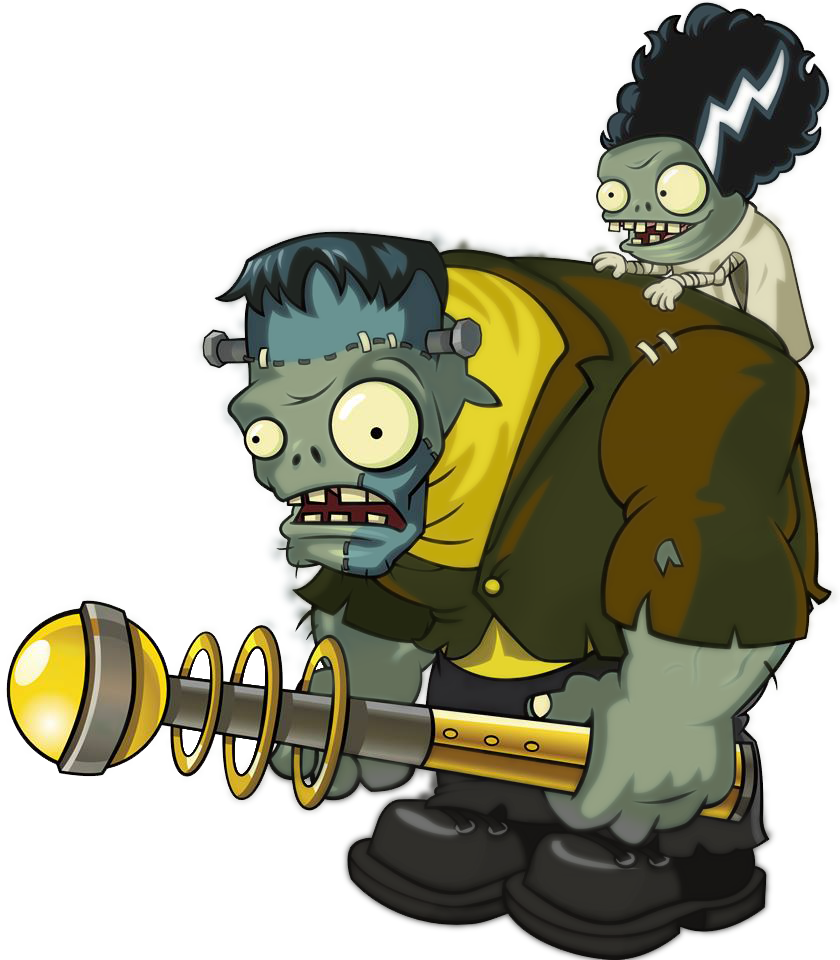 Frankengarg - Plants Vs Zombies 2 Halloween Gargantuar (840x960), Png Download