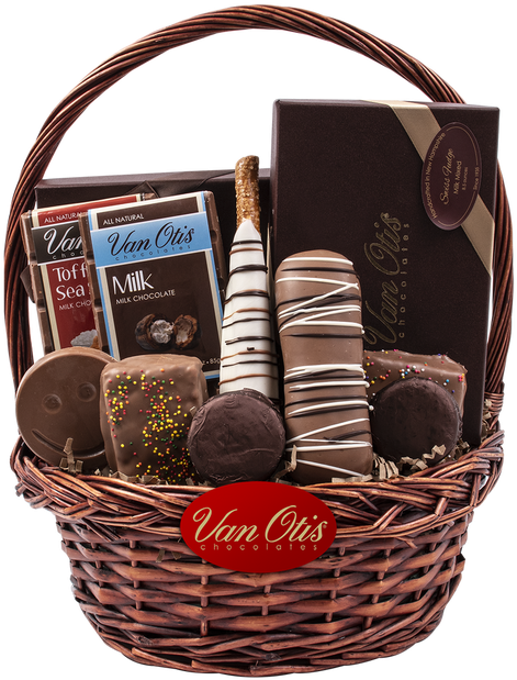 Milk Chocolate Lover's Basket - Storage Basket (749x750), Png Download
