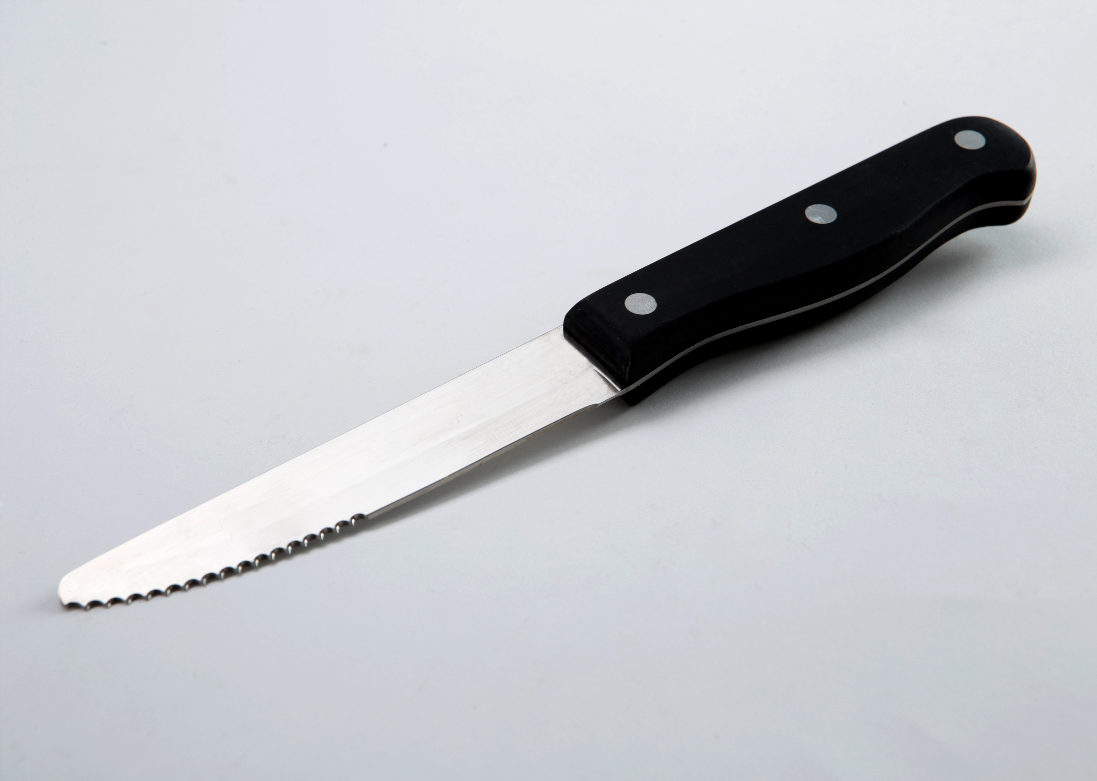 4 7/8″ Jumbo Stainless Steel Steak Knife With Pom Handle - Utility Knife (5000x3528), Png Download