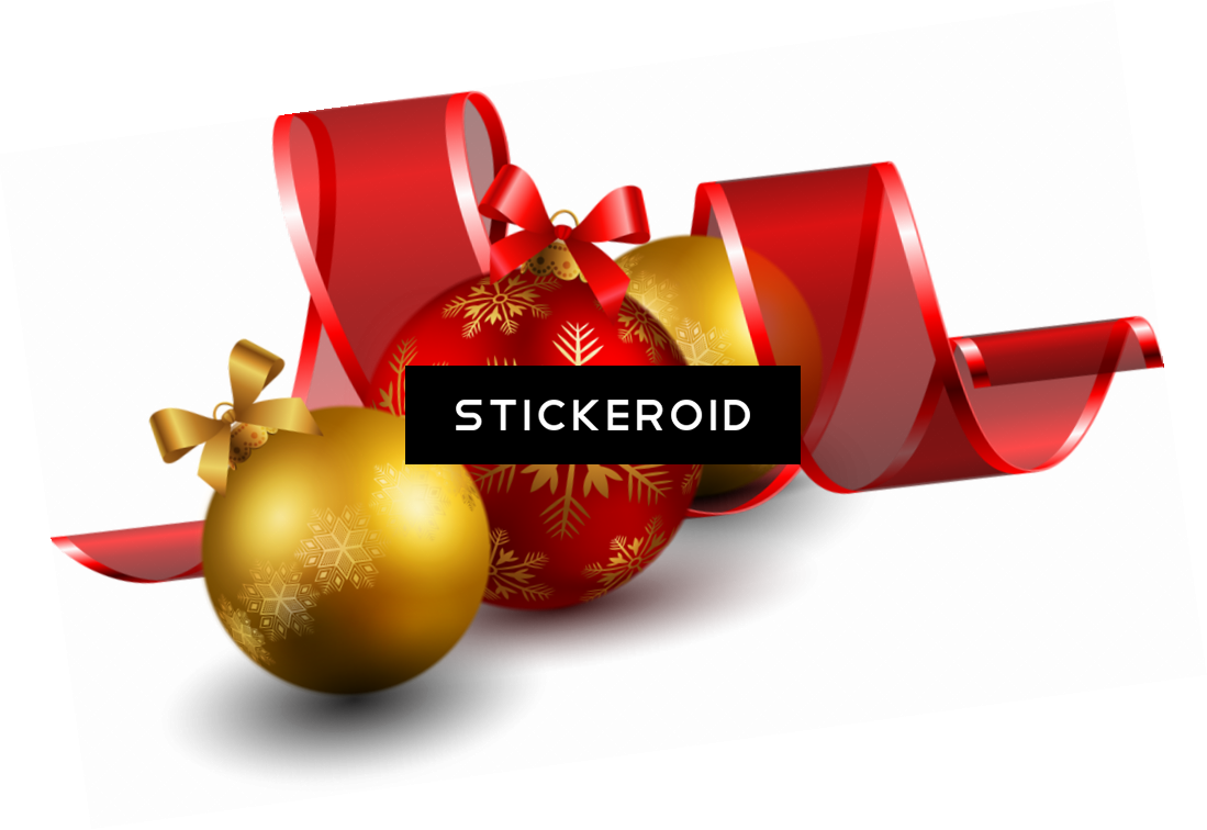 Happy New Year Holidays - Enfeites De Natal Em Png (1099x756), Png Download