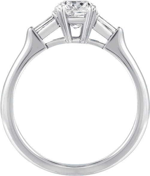 Celebrate True Love With The House's Classic Winston™ - Engagement Ring (1200x800), Png Download