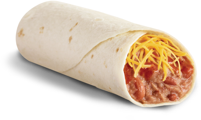 Clipart Library Download Burrito Transparent Bean - Del Taco Burrito (860x480), Png Download