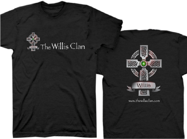 The Willis Clan Black Tee With Celtic Cross - Cross (640x640), Png Download