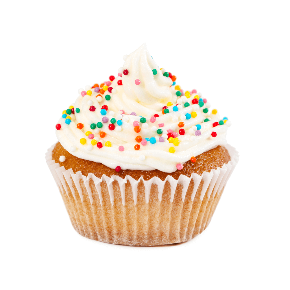 Vanilla Cupcake - Cupcake (1003x1003), Png Download