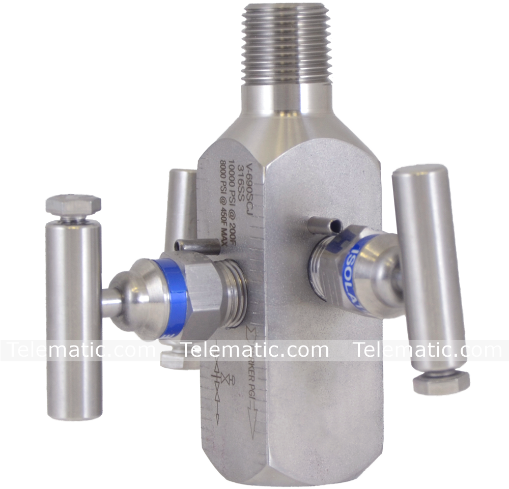 23 Am 14340 003 V 690scj Leftangle 100 1/27/2016 - Block And Bleed Manifold (1000x1000), Png Download