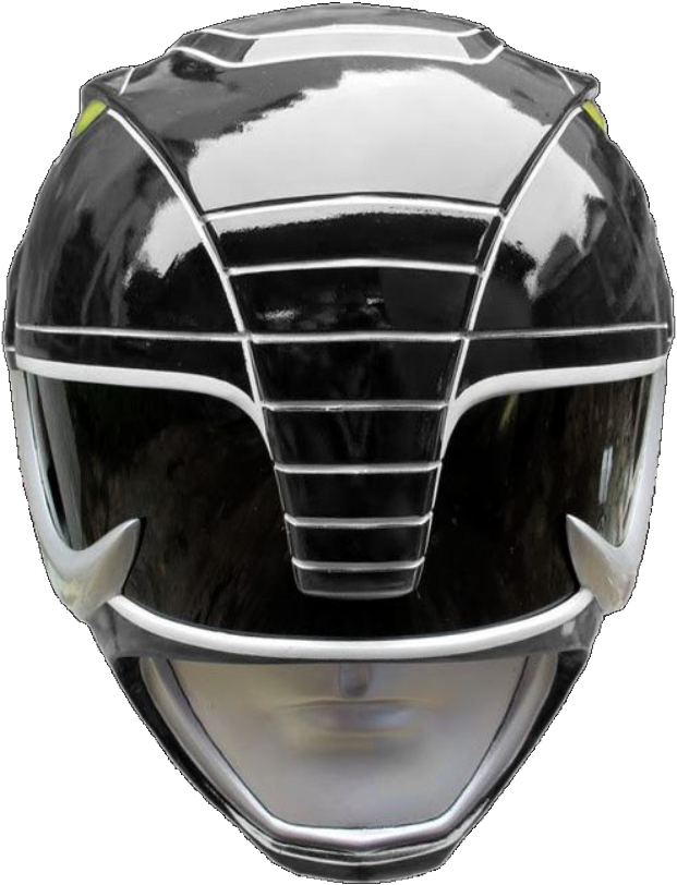 Mighty Morphin Black Ranger Helmet - Casco Power Ranger Negro (640x848), Png Download
