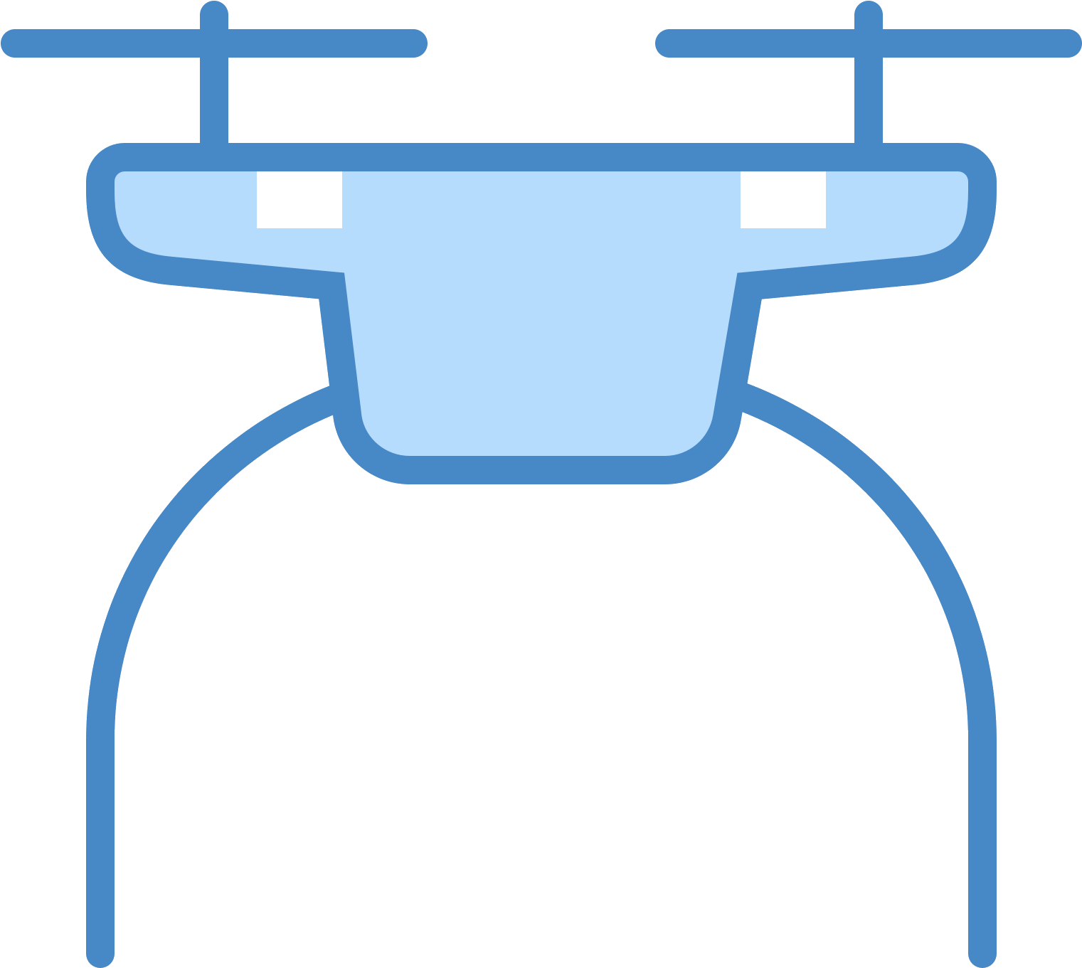 This Is A Picture Of The Top Of A Drone - Icon (1600x1600), Png Download