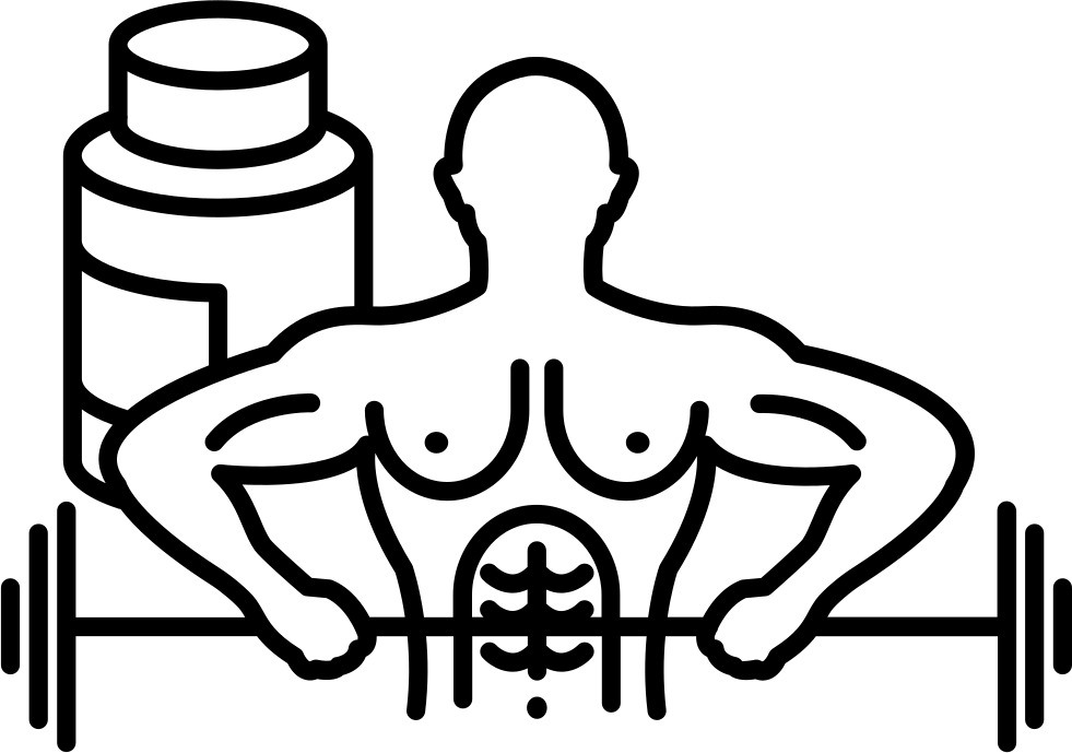 Png File Svg - Bodybuilding (981x689), Png Download