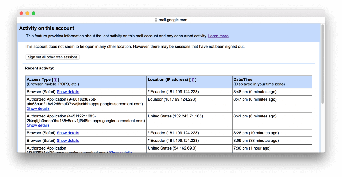 If You Just Need To Make Sure You're Logged Out Everywhere, - Gmail Account (1100x568), Png Download