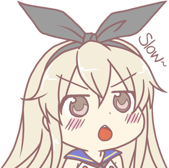 [ Img] - Ohayo Face Shimakaze (600x600), Png Download
