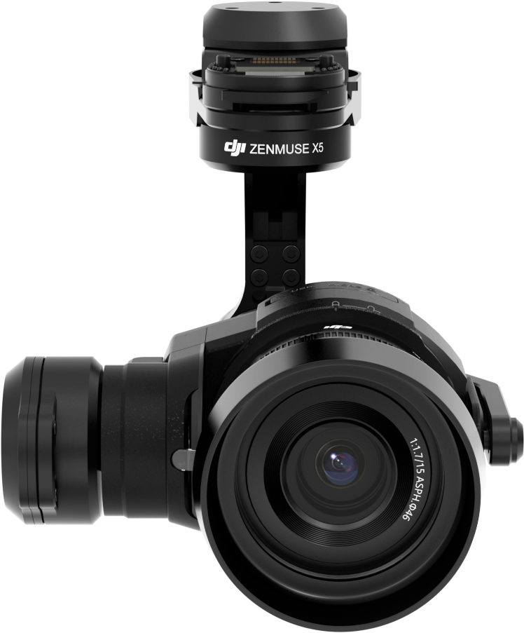 Inspire - Dji Zenmuse X5 Camera And 3-axis Gimbal With Lens (1500x1500), Png Download