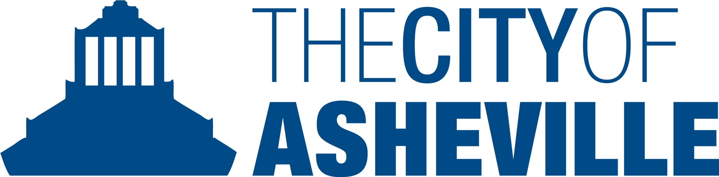 Coa Logo - Simple Horz - City Of Asheville Logo (2400x592), Png Download