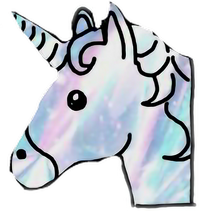 Emoji Unicorn (636x676), Png Download