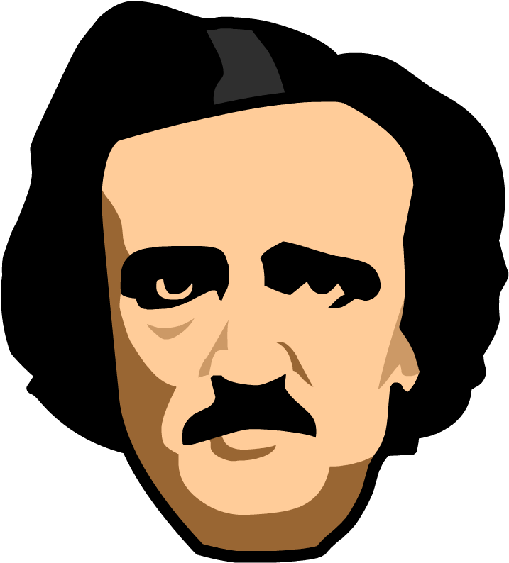 Edgar Allan Poe - Business (880x880), Png Download