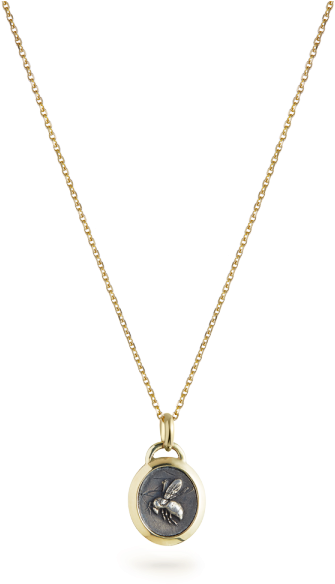 18ct Yellow Gold Small Bumble Bee Pendant - Mickey Mouse Pendant Gold (600x600), Png Download
