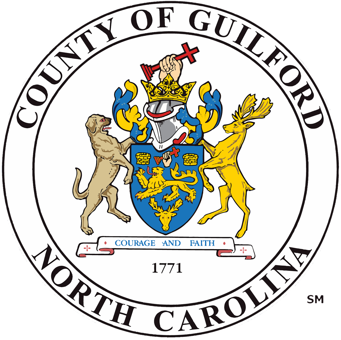 2010 Coliseum Blvd - Guilford County Government Logo (1198x1200), Png Download