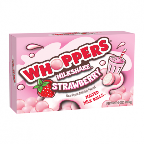 Whoppers Strawberry Milkshake - Whoppers Milkshake Strawberry Candy (736x460), Png Download