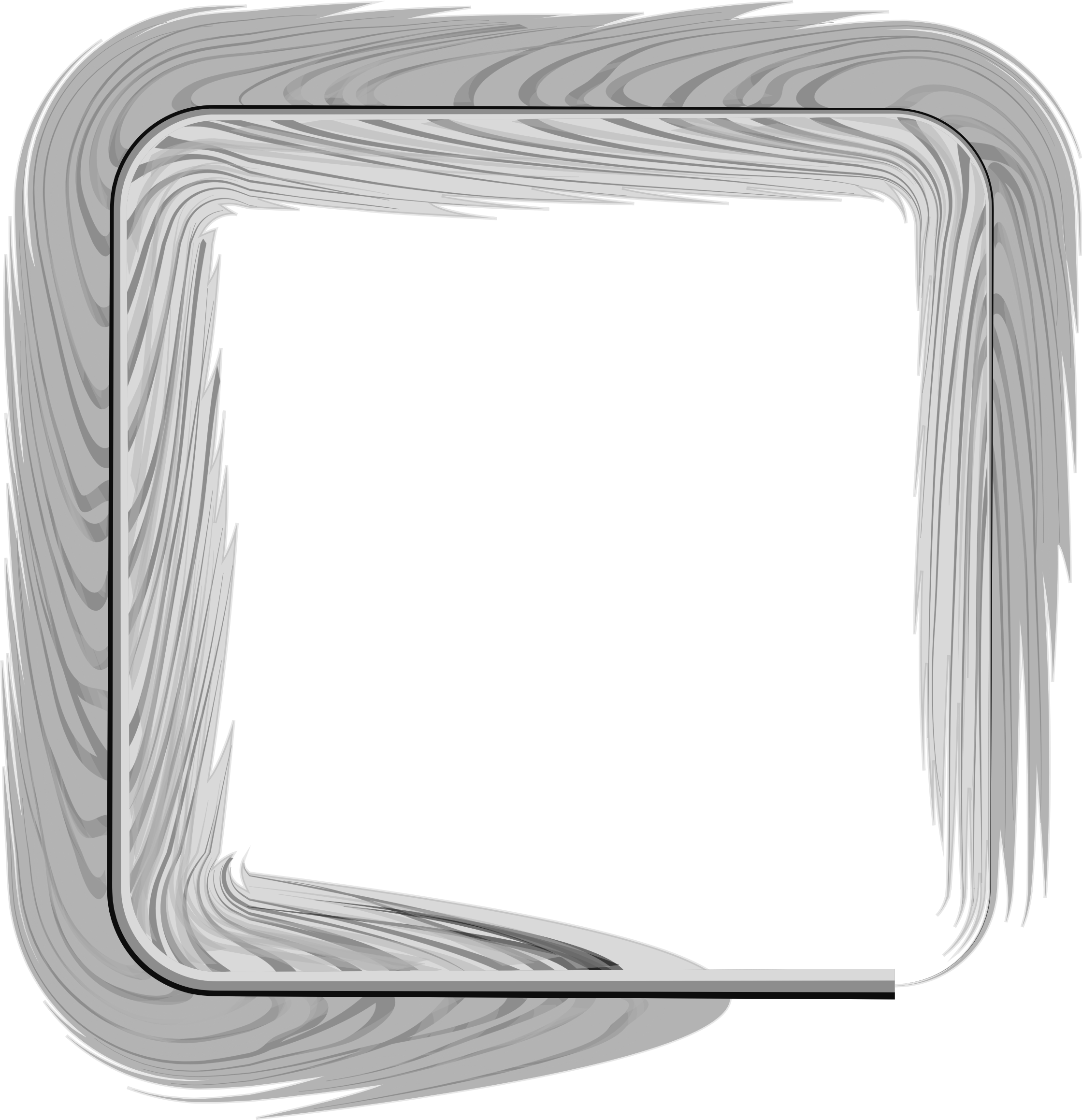 Big Image - Transparent Feather Photo Frame (2239x2318), Png Download