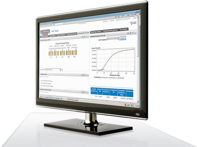 Sas® For Patron Value Optimization - Led-backlit Lcd Display (650x541), Png Download