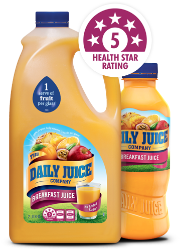 Breakfast Juice - Daily Juice Orange Juice No Added Sugar 2l (630x530), Png Download