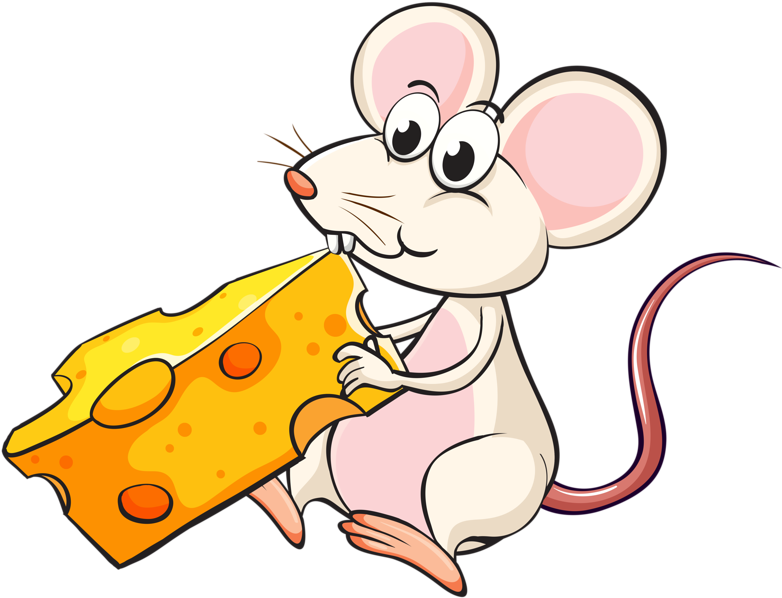 Mouse Cheese Png Clipart Royalty Free - Mouse Eating Cheese Cartoon (800x638), Png Download