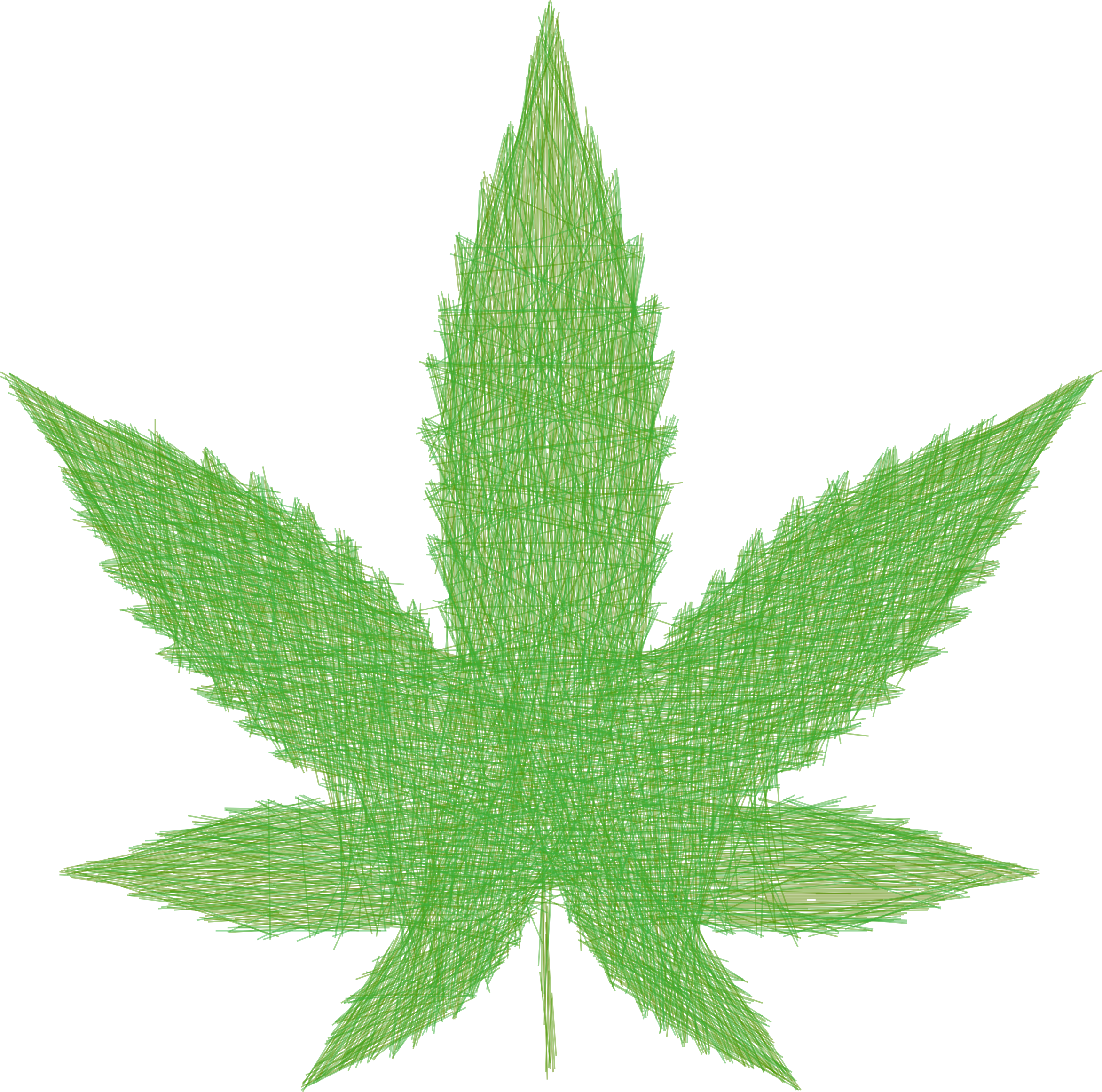 Big Image - Cartoon Pot Leaf Png (2344x2322), Png Download