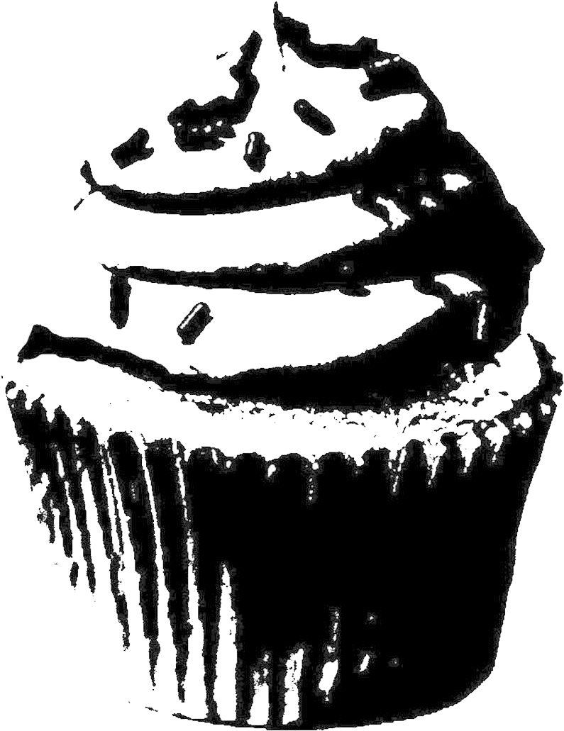 Black Tumblr Logo Icon Iconblack Tumblr Icon Black And White Cupcakes Png Full Size Png Download Seekpng