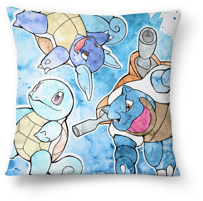 Almofada Blue De Eduardo D'angelona - Squirtle (800x800), Png Download