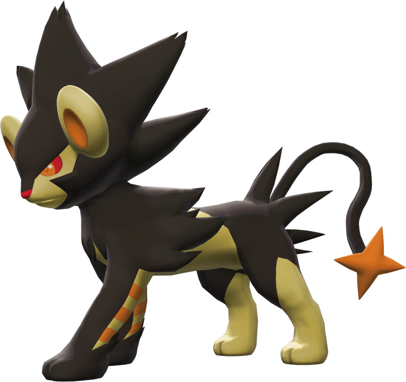405 Luxray Br Shiny - Pokemon Luxray 3d (1342x1265), Png Download