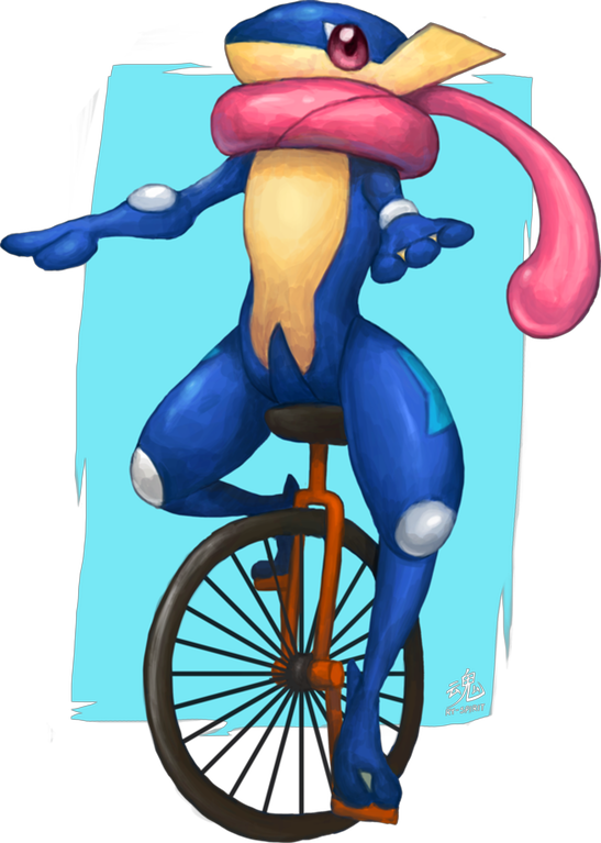 Greninja - Greninja Dat Boi (547x767), Png Download