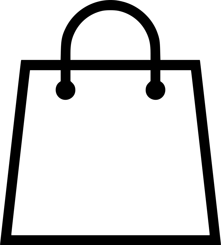 Clipart Free Download Bag Vector Retail - Shopping Cart Bag Icon (884x980), Png Download