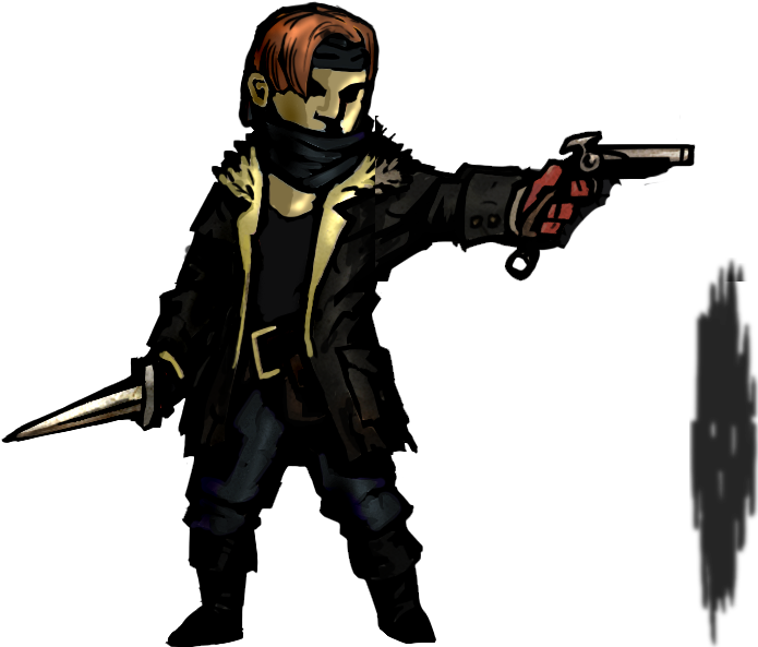 Plague Doctor Sprite Attack Grenade - Plague Doctor Darkest Dungeon Art (698x600), Png Download