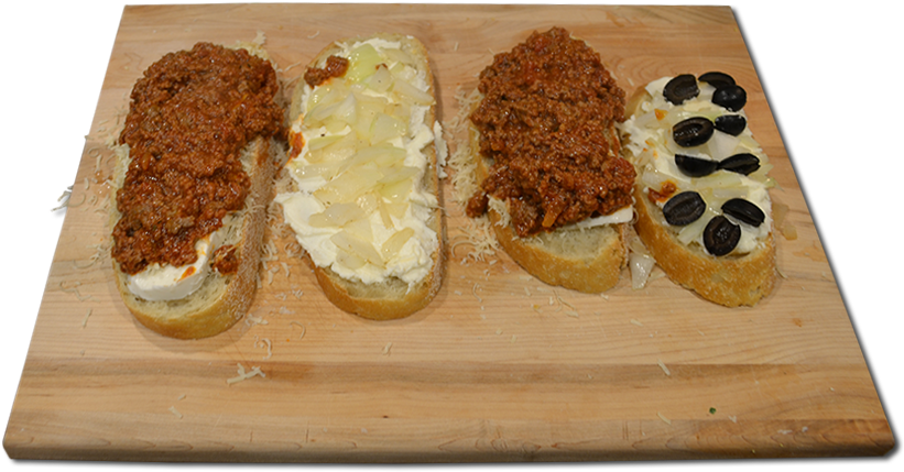 Lasagna In A Panini Makes A Lasangini Stuffed With - Bruschetta (847x460), Png Download