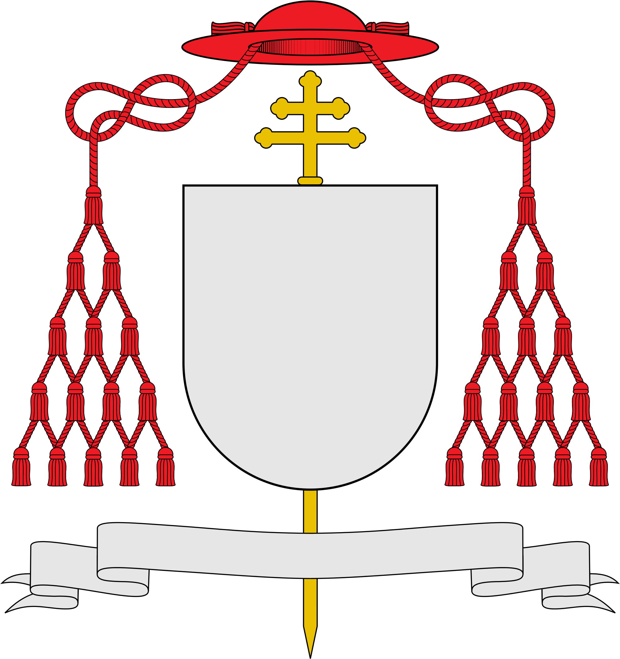 Png Library Library Cardinal Svg Angel - Cardinal Coat Of Arms (2000x2132), Png Download