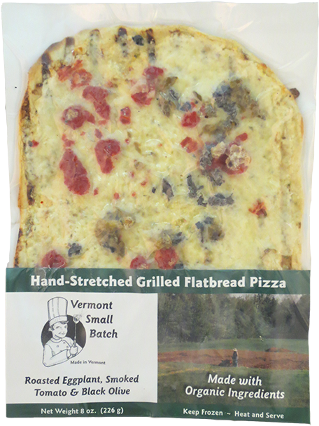 Vermont Small Batch Eggplant & Smoked Tomato Frozen - Vermont Small Batch Pizza (500x665), Png Download