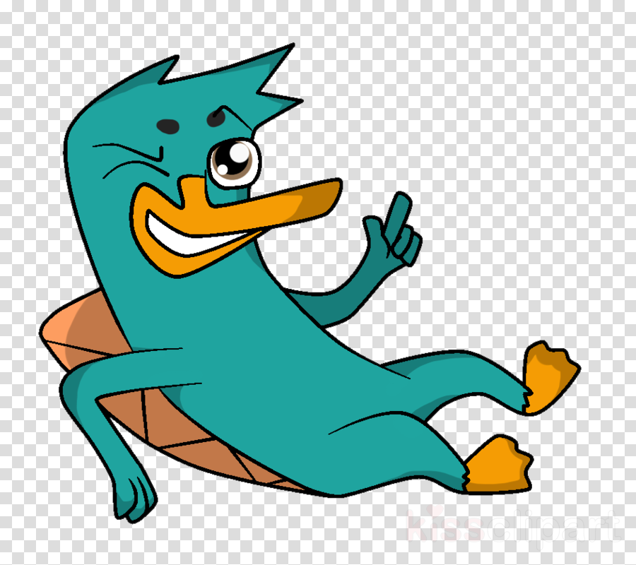 Perry The Platypus Black And White Clipart Perry The - Platypus (900x800), Png Download
