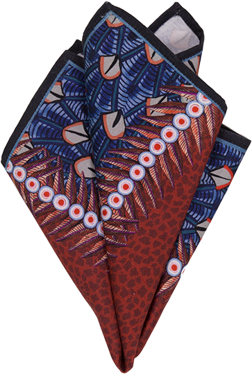 Feather Napkins In Royal Red - Chocolate (600x600), Png Download