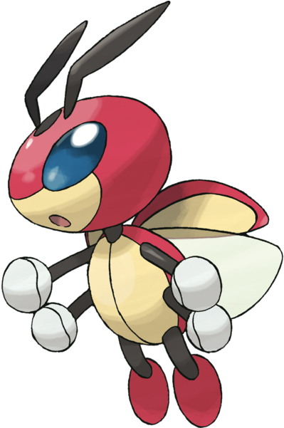 View 600px-166ledian , - Pokemon Ledian Hentai (600x600), Png Download