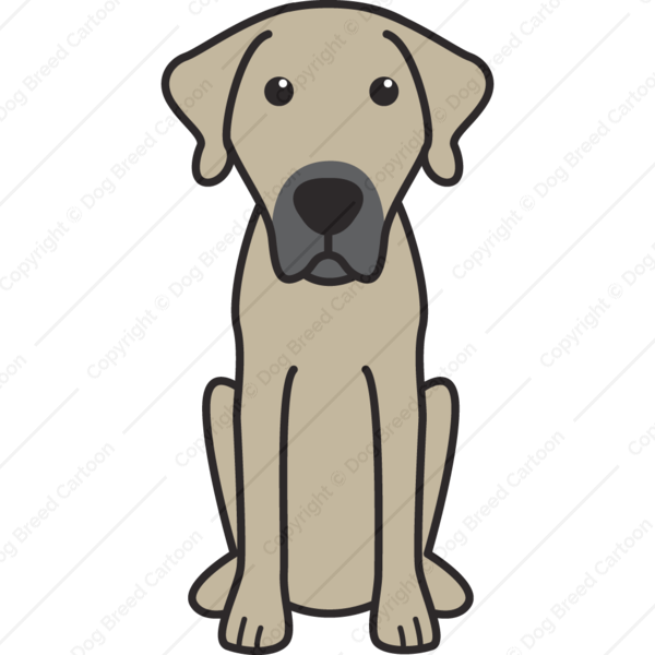 Dog Mouth Png Vector Freeuse Library - Catahoula Cartoon (600x600), Png Download