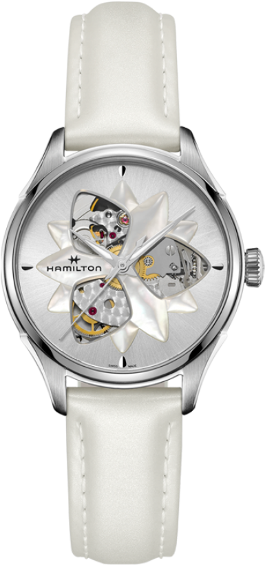 The Open Heart Lady Auto Comes In A Stainless Steel - Hamilton Open Heart Lady (551x840), Png Download
