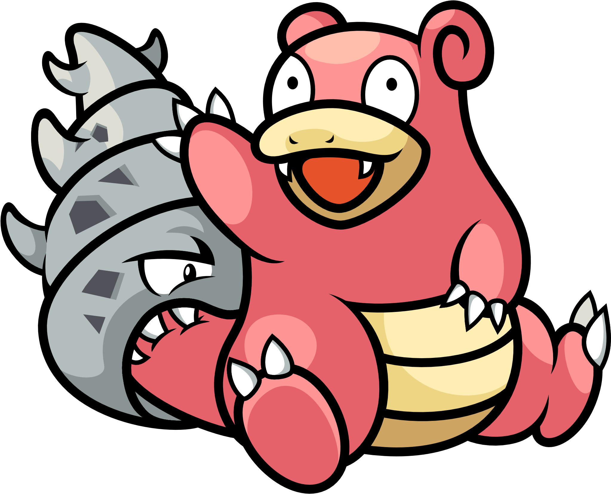 When I Posted This Slowbro A Couple Months Ago, One (2200x1800), Png Download