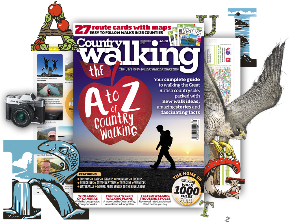 Sept Issue Splay - Country Walking Magazine (1000x771), Png Download