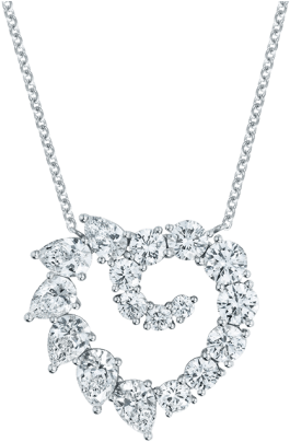 Open Cluster By Harry Winston, Large Heart Diamond - Locket (760x500), Png Download